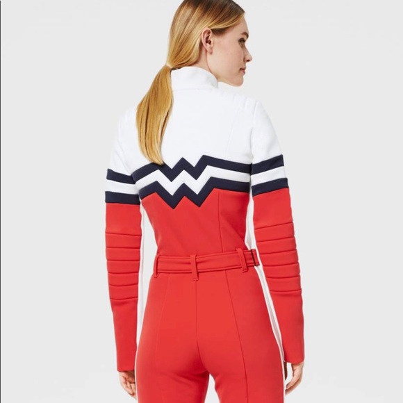 New BOGNER SPORTCAT SKI OVERALLSIN RED/WHITE.